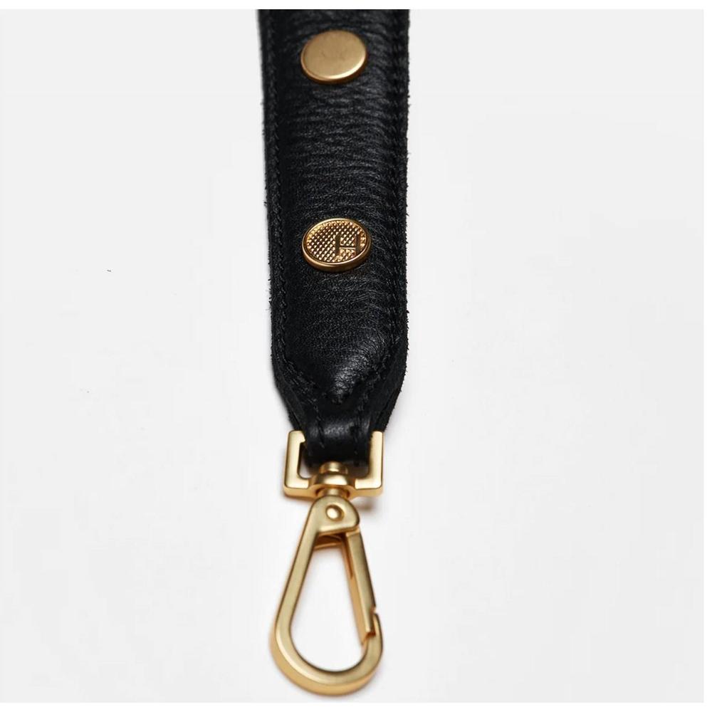 Hammitt Black Leather Bryant Medium Shoulder Bag with Gold Hardware - Picture 3 of 6